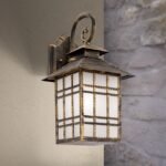 Aplica Exterior KIKO,1xE27, aluminiu patinat, H38cm in jos IP44 ORION