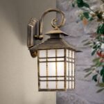 Aplica Exterior KIKO,1xE27, aluminiu patinat, H38cm in jos IP44 ORION - imagine 3