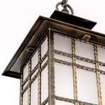 Pendul de exterior KIKO,1 lampa E27, aluminiu patinat, H96cm IP44 ORION - imagine 7