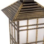 Pendul de exterior KIKO,1 lampa E27, aluminiu patinat, H96cm IP44 ORION - imagine 6