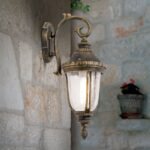 Aplica de exterior AUGUST,1 lampa E27, aluminiu patinat, H49cm in jos IP23 ORION - imagine 3