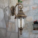 Aplica de exterior AUGUST,1 lampa E27, aluminiu patinat, H49cm in jos IP23 ORION - imagine 4