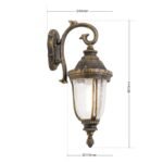 Aplica de exterior AUGUST,1 lampa E27, aluminiu patinat, H49cm in jos IP23 ORION - imagine 8
