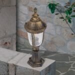 Lampadar de exterior AUGUST,1 lampa E27, aluminiu patinat, H51cm IP23 ORION - imagine 4