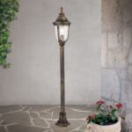Lampadar Exteriorerior AUGUST,1xE27, aluminiu patinat, H112cm IP23 ORION