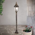 Lampadar Exteriorerior AUGUST,1xE27, aluminiu patinat, H112cm IP23 ORION - imagine 3