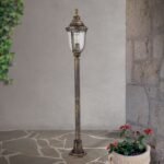 Lampadar Exteriorerior AUGUST,1xE27, aluminiu patinat, H112cm IP23 ORION - imagine 4