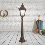 Lampadar de exterior AIKO,1 lampa E27, aluminiu patinat, H117cm IP23 ORION - imagine 3