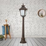 Lampadar de exterior AIKO,1 lampa E27, aluminiu patinat, H117cm IP23 ORION - imagine 4