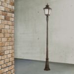 Lampadar de exterior AIKO,1 lampa E27, aluminiu patinat, H256cm IP23 ORION - imagine 4