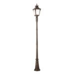 Lampadar de exterior AIKO,1 lampa E27, aluminiu patinat, H256cm IP23 ORION - imagine 5
