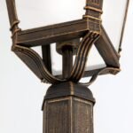 Lampadar de exterior AIKO,1 lampa E27, aluminiu patinat, H256cm IP23 ORION - imagine 7