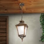 Pendul de exterior AIKO,1 lampa E27, aluminiu patinat, H46cm IP23 ORION - imagine 3