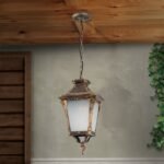 Pendul de exterior AIKO,1 lampa E27, aluminiu patinat, H46cm IP23 ORION - imagine 4