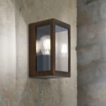 Aplica de exterior LUMINA,1 lampa E27, otel inoxidabil culoare ruginiu, H19.5cm in jos IP44 ORION