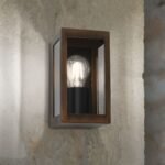 Aplica de exterior LUMINA,1 lampa E27, otel inoxidabil culoare ruginiu, H19.5cm in jos IP44 ORION - imagine 3