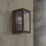 Aplica de exterior LUMINA,1 lampa E27, otel inoxidabil culoare ruginiu, H19.5cm in jos IP44 ORION - imagine 4