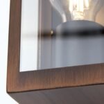 Aplica de exterior LUMINA,1 lampa E27, otel inoxidabil culoare ruginiu, H19.5cm in jos IP44 ORION - imagine 7