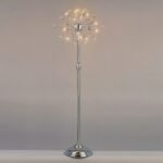 Lampadar GALAXY, cadru alama solida, 15 lumini crom, cristale Swarovski,  170cm G4 15x12V/10W ORION - imagine 3