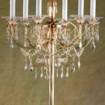 Lampadar KATHARINA, 7 lumini alama solida placata cu aur de 24 de carate, cristale Swarovski,  176cm E14 7x40W ORION - imagine 4