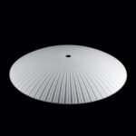 Abajur din Sticlă Groasa Opal, Diametrul 400mm, Înălţime 65mm, Finisaj Opal-mat, Orificiu 20mm ORION - imagine 2