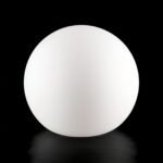 Abajur Rotund din Sticlă Groasa Opal, Diametrul 140mm, Înălţime 140mm, Finisaj Opal-mat satinat, Orificiu 45mm ORION - imagine 5