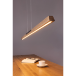 Lampa de Tavan SONAS, Baza lemn masiv stejar/negru cu banda LED, 16,5W/2367lm, Lumina calda, Lungime 118cm IP20 ORION - imagine 3