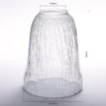 Abajur Oval Sticlă Groasa Transparenta, Diametrul 140mm, Înălţime 180mm, Finisaj Clar-transparent, Orificiu 58mm ORION - imagine 2