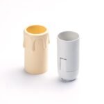 Tub Protectie Soclu E14 Pentru Candelabru Imitatie Lumanare cu Picurare Culoare Crem, Inaltime 55mm, Diametru Exterior 26mm, Diametru Interior 24mm ORION - imagine 5