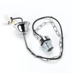 Pendul fara Abajur, Inaltime 100cm, Suspensie cu Lant, Cablu 2x0.75, metal crom ORION