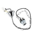 Pendul fara Abajur, Inaltime 100cm, Suspensie cu Lant, Cablu 2x0.75, metal crom ORION - imagine 3