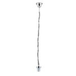 Pendul fara Abajur, Inaltime 100cm, Suspensie cu Lant, Cablu 2x0.75, metal crom ORION - imagine 5