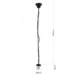 Pendul Aufh, Negru, 100cm, H1000mm, Orion - imagine 7