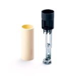 Tub Protectie Soclu E14 Pentru Candelabru Imitatie Lumanare Fara Picurare Culoare Crem, Inaltime 65mm, Diametru Exterior 26mm, Diametru Interior 24mm ORION - imagine 5