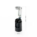 Soclu E14 Pentru Candelabre, Inălțime Reglabilă de la 80-100mm Negru 5 bucati ORION - imagine 3