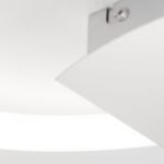 Plafoniera LED STARGATE, Baza din metal Crom, Abajur cu banda LED 19W/1400lm/3000K Lumina calda, Dimambil,Diametru 42cm, Inaltime 4cm IP20 ORION - imagine 5