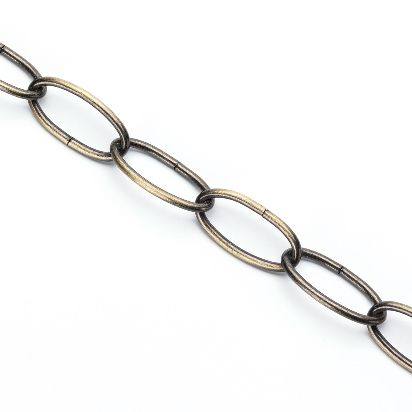 29f902d3-3c5f-4c2d-9fe0-5e0c39e7d332 Lant Pentru Corp de Iluminat Suspendat, Alama Antica, 1 metru, Dimensiuni Zala 38X19X3mm ORION - imagine 1