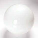 Abajur din Sticlă Groasa Opal, Diametrul 150mm, Înălţime 150mm, Finisaj Opal-lucios, Orificiu 41mm ORION