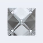 Pandantiv Candelabru cristal piatra patrata din Cristal STRASS® Swarovski®, 4 gauri transparent 18mm ORION