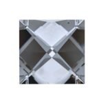 Pandantiv Candelabru cristal piatra patrata din Cristal STRASS® Swarovski®, 4 gauri transparent 22mm ORION