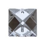 Pandantiv Candelabru cristal piatra patrata din Cristal STRASS® Swarovski®, 1 gaura transparent 22mm ORION