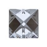 Pandantiv Candelabru cristal piatra patrata din Cristal STRASS® Swarovski®, 2 gauri transparent 22mm ORION