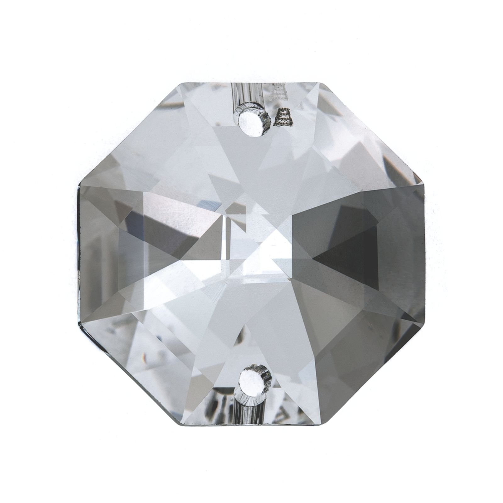 300.008116-05_01_n2 Pandantiv Candelabru cristal, octogon de cristal STRASS® Swarovski®, 24mm, 2 orificii, transparent ORION - imagine 1