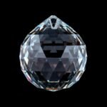 Pandantiv Candelabru sferă de cristal STRASS® Swarovski® Crystal, 20mm, transparent ORION - imagine 2