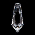 Pandantiv Candelabru cristal ascutit din Cristal STRASS® Swarovski®, transparent 38x16mm ORION
