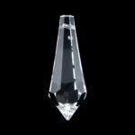 Pandantiv Candelabru cristal  ascutit din Cristal STRASS® Swarovski®, transparent 38x14mm ORION - imagine 2