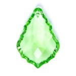 Pandantiv Candelabru de cristal STRASS® Swarovski® Crystal, 50x35mm, verde ORION