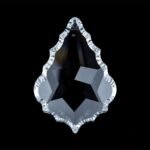 Pandantiv Candelabru de cristal STRASS® Swarovski® Crystal, 50x35mm, transparent ORION - imagine 3