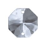 Pandantiv Candelabru cristal, octogon de cristal SCHOLER Swarovski®, 16mm, 2 orificii, transparent ORION