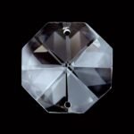 Pandantiv Candelabru cristal, octogon de cristal SCHOLER Swarovski®, 20mm, 2 orificii, transparent ORION - imagine 2